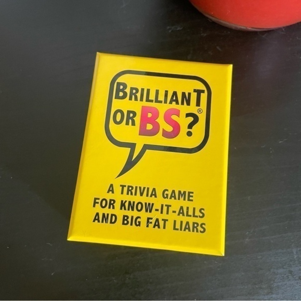 $10 SALE Brilliant or BS Card Game Trivia or Bluff Party Age 14+